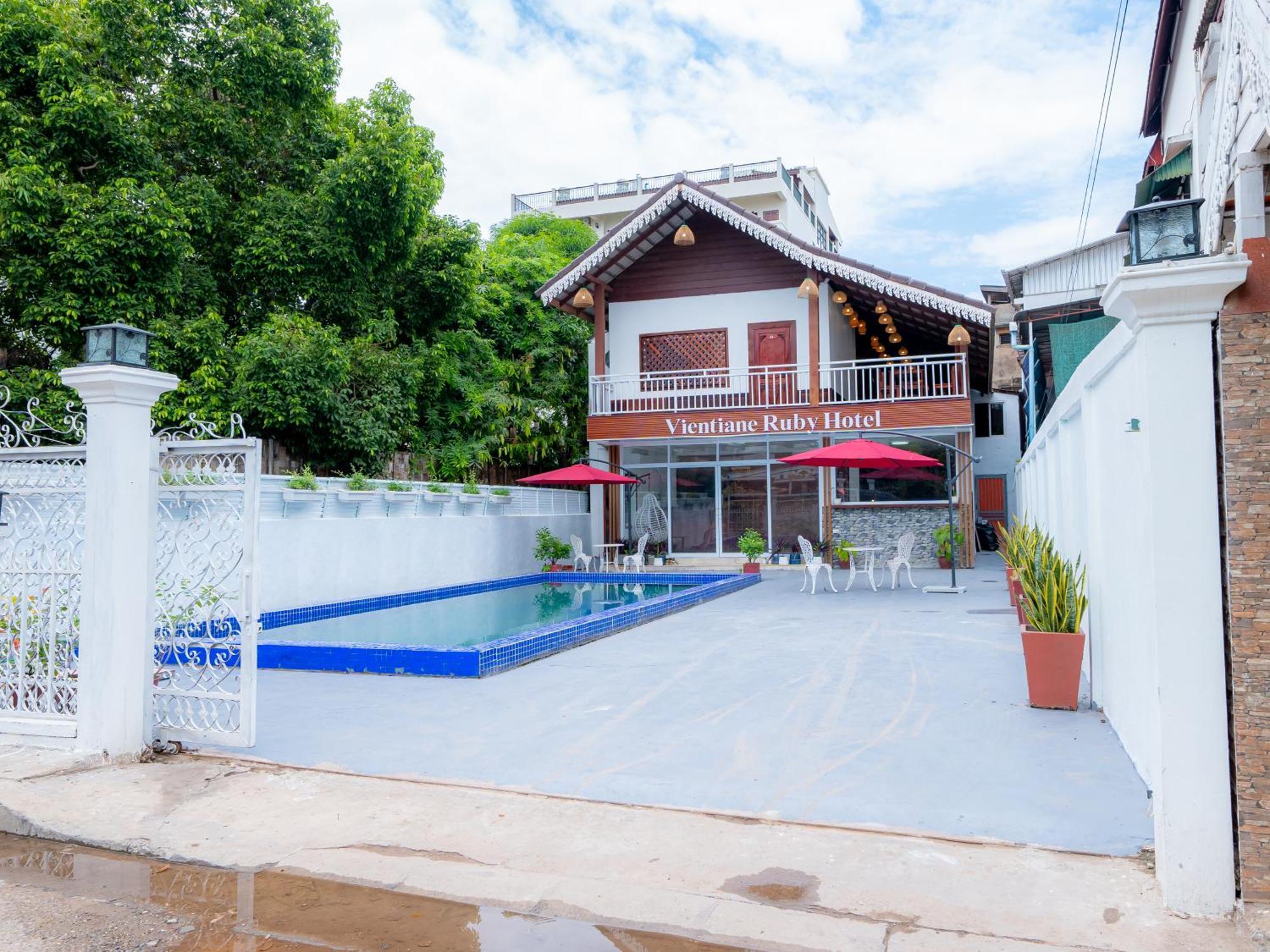 Vientiane Ruby Villa Hotel Eksteriør billede