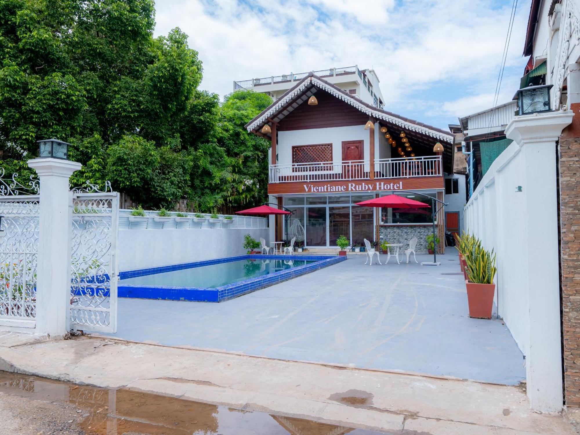 Vientiane Ruby Villa Hotel Eksteriør billede